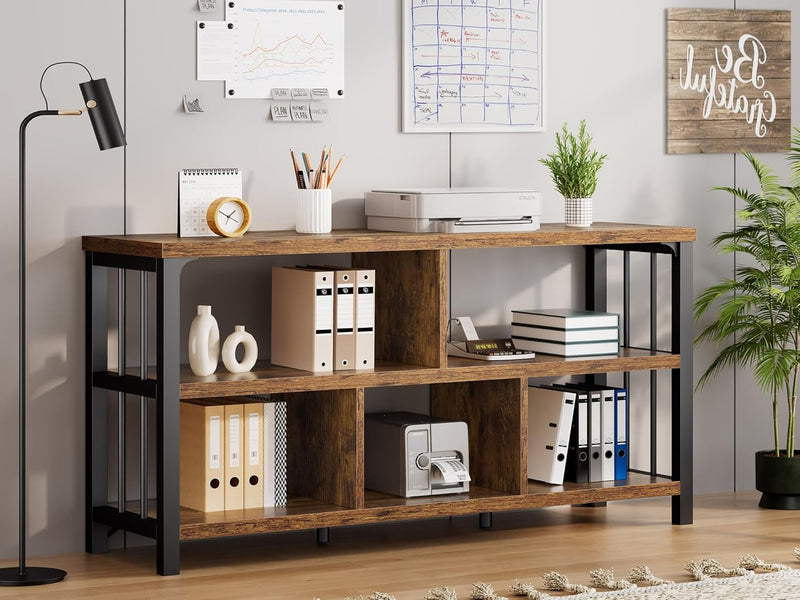 5 Cube Storage Organiser Bookshelf Low Bookcase