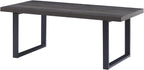 Long Oak Coffee Table Rustic Wooden Farmhouse