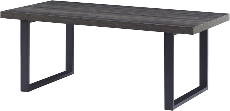 Long Oak Coffee Table Rustic Wooden Farmhouse