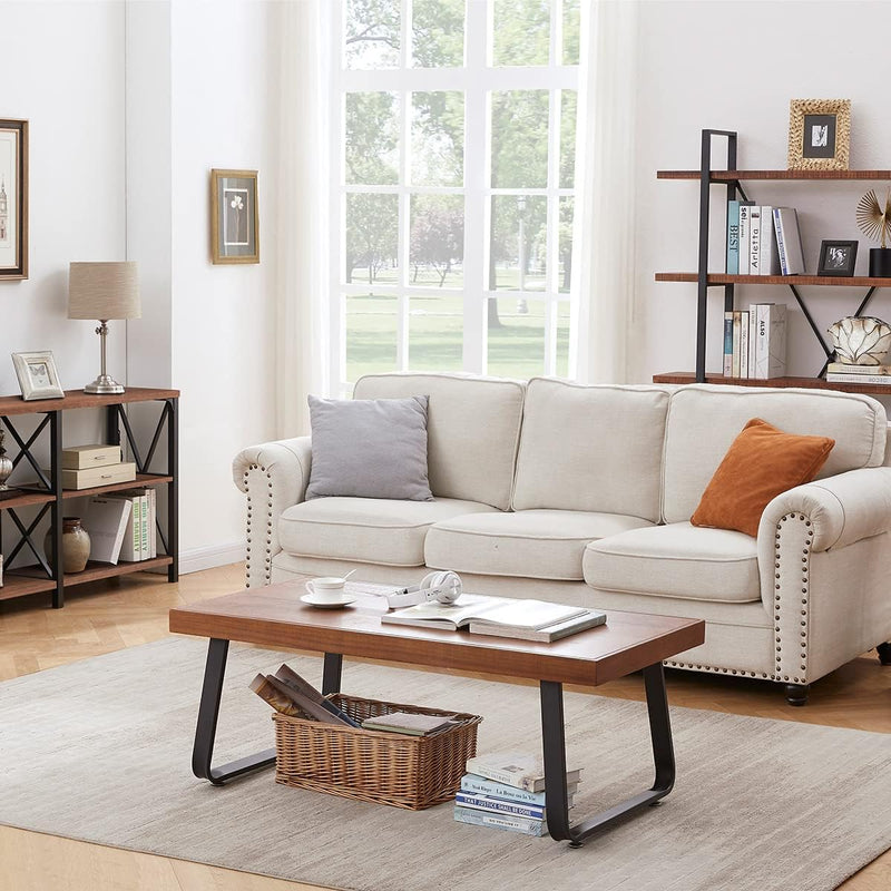 Rustic Wood Coffee Table Real Living Room