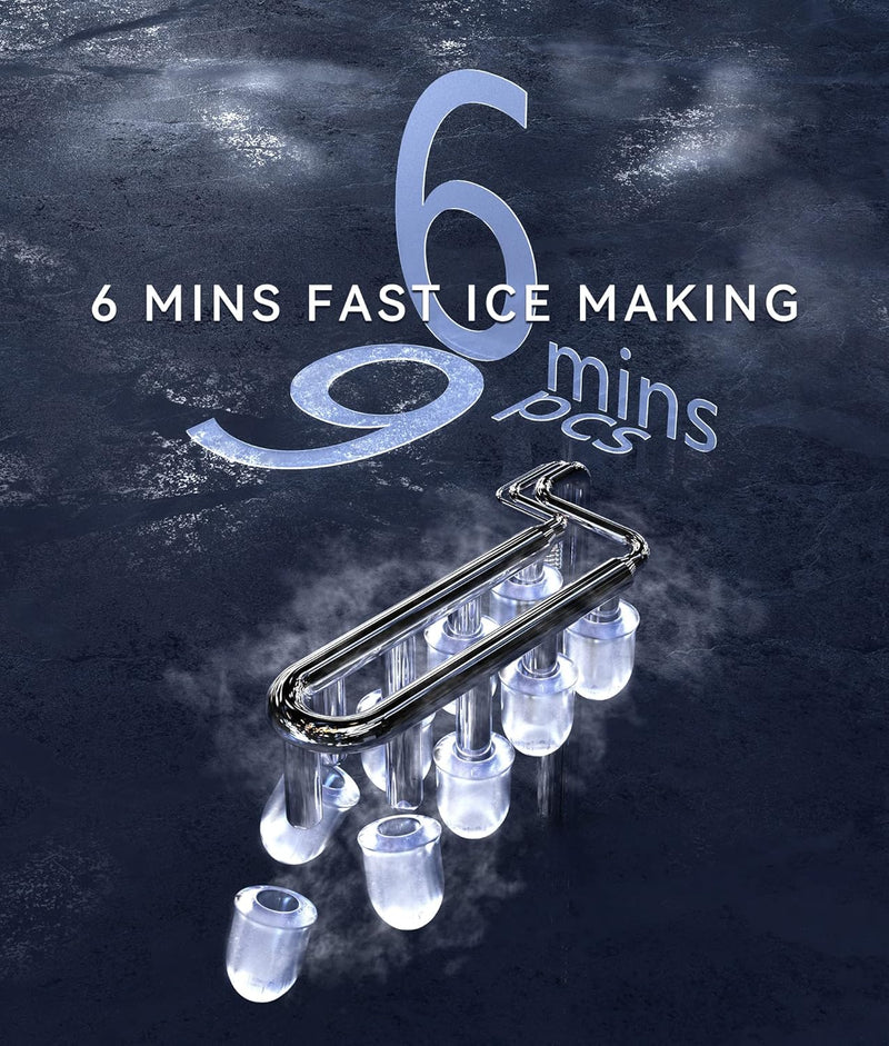 Ice Maker Machine Countertop 12KG 24h 2 Sizes