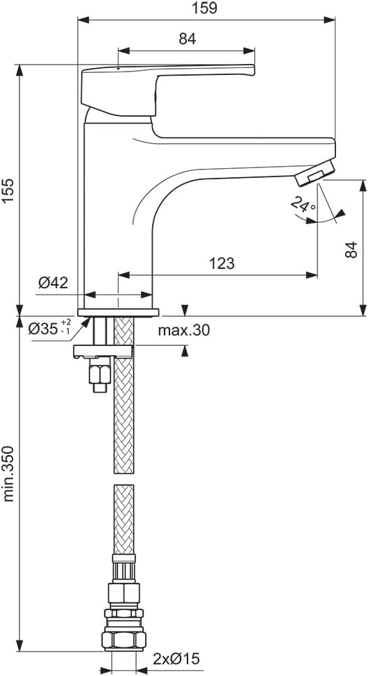 Calista Dual Control Bath Shower Mixer Tap