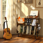 Large Rustic Record Player Stand 2 Tier Table