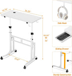 Ikkle Standing Desk with Wheels 34 Inch Height