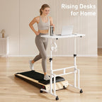 Ikkle Standing Desk with Wheels 34 Inch Height