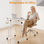 Ikkle Standing Desk with Wheels 34 Inch Height
