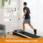 Ikkle Standing Desk with Wheels 34 Inch Height