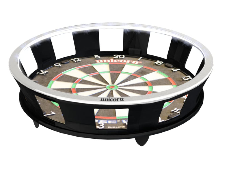 Illuminated Dartboard Backboard Surround — Solar Flare