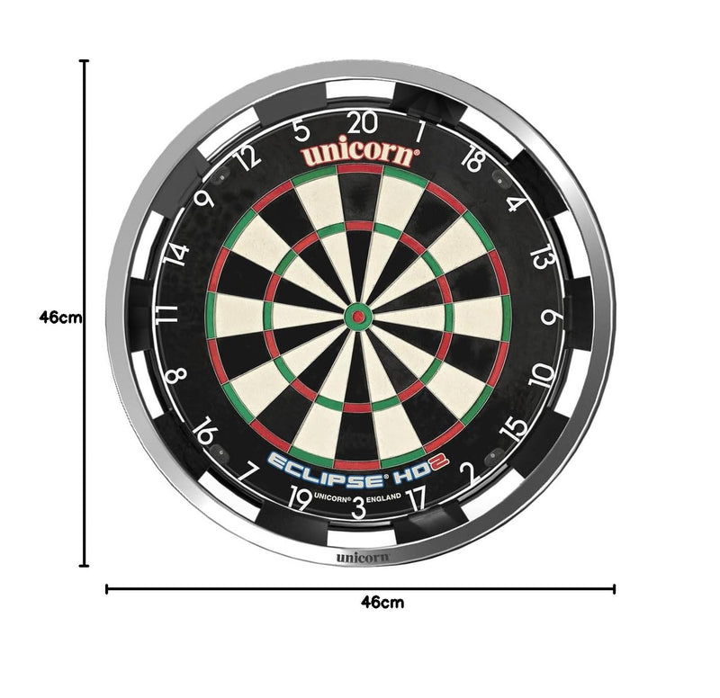 Illuminated Dartboard Backboard Surround — Solar Flare