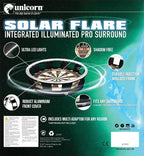 Illuminated Dartboard Backboard Surround — Solar Flare