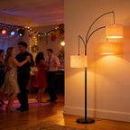 Inch Arc Floor Lamp for Bedroom 3-Light Dimmable