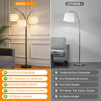 Inch Arc Floor Lamp for Bedroom 3-Light Dimmable