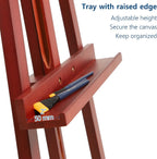 Inclinable A-Frame Easel for Painting Display Adjustable 65"-89
