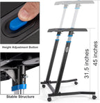 Indoor Training Bicycle Desk Height-Adjustable Computer Stand