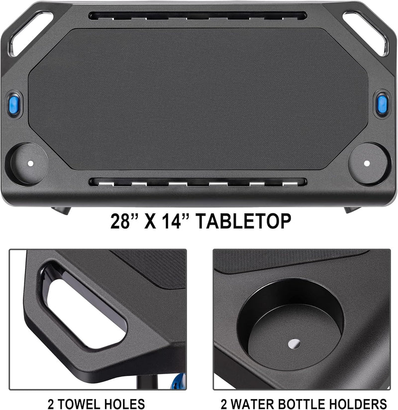 Indoor Training Bicycle Desk Height-Adjustable Computer Stand
