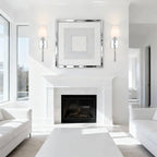 Indoor Wall Lights with Linen Shade for Bedside (Set of 2)