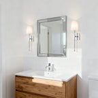 Indoor Wall Lights with Linen Shade for Bedside (Set of 2)