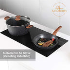 Induction Hob Pans Set 12-Piece Granite Cookware