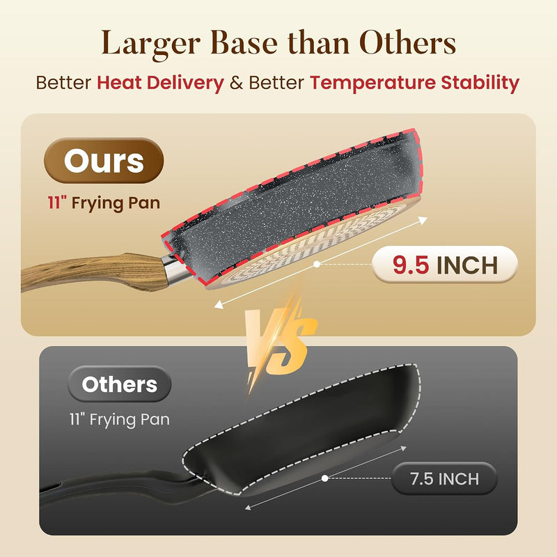 Induction Hob Pans Set 12-Piece Granite Cookware