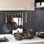 Induction Hob Pans Set 12-Piece Granite Cookware