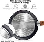 Induction Hob Pans Set 12-Piece Granite Cookware
