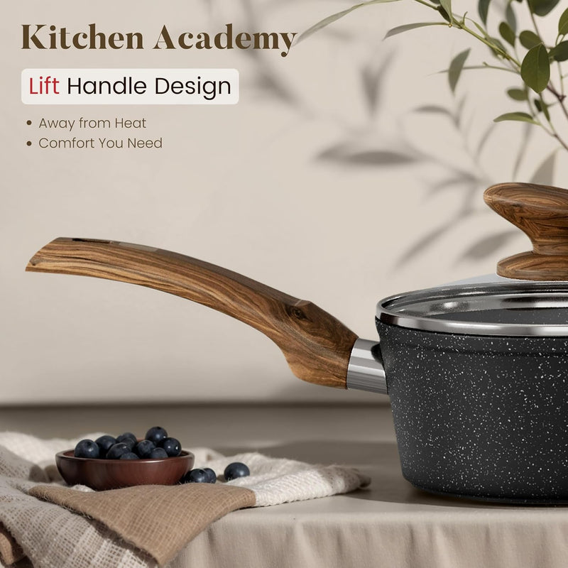 12-Piece Induction Hob Pots and Pans Set