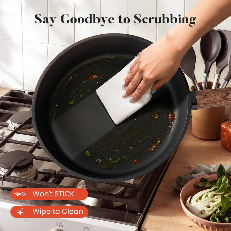12-Piece Induction Hob Pots and Pans Set