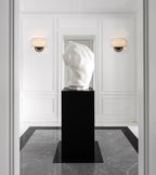 Industrial 2-Lights Wall Light Lamps with Linen Fabric