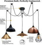 Industrial 5 Heads Diy Spider Pendant Ceiling Light