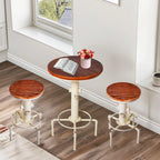 Industrial Bar Table 31.5-41.3" Adjustable Pub Kitchen Dining