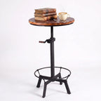 Industrial Bar Table 33.47-39.37inch Height Adjustable Swivel