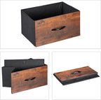 Industrial Bedside Table Hwd: 70 X 45 42.5 (Set of 2)