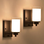 Industrial Bedside Wall Lights (Set of 2)
