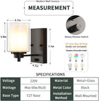Industrial Bedside Wall Lights (Set of 2)