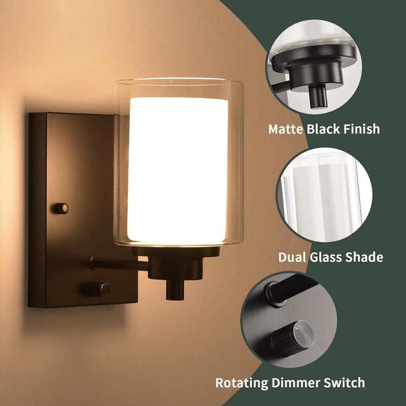Industrial Bedside Wall Lights (Set of 2)