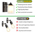 Industrial Bedside Wall Lights (Set of 2)