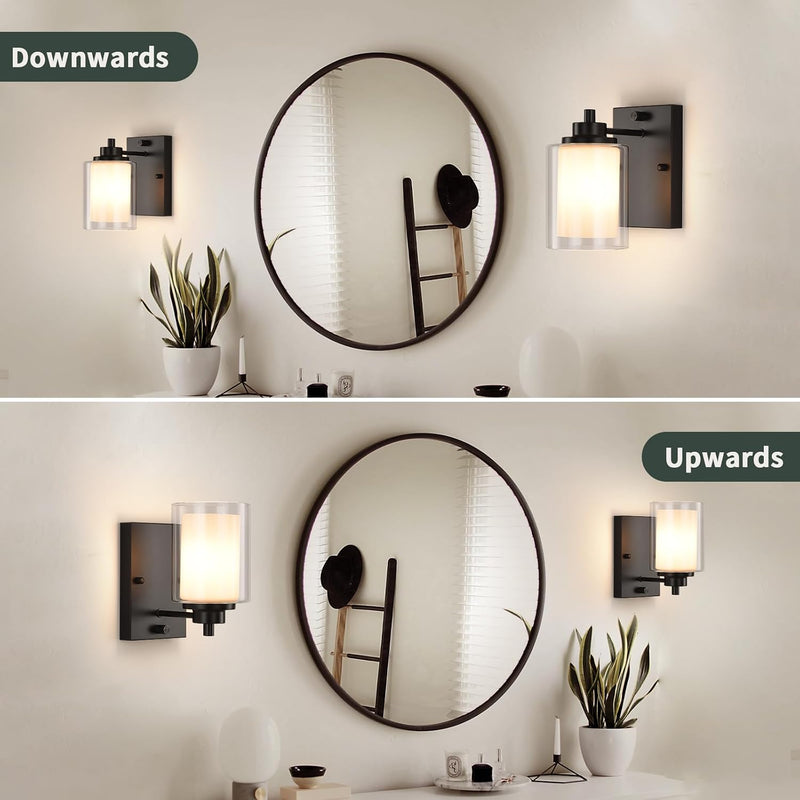 Industrial Bedside Wall Lights (Set of 2)
