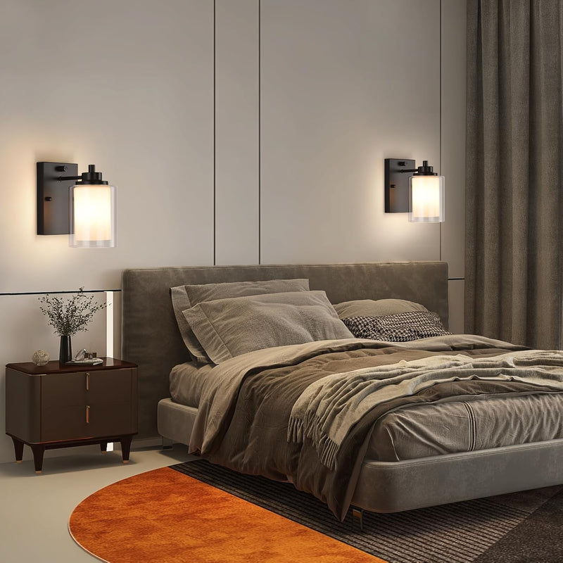 Industrial Bedside Wall Lights (Set of 2)