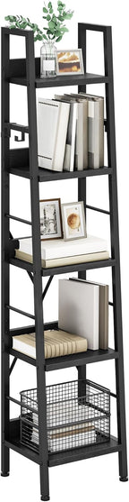 Industrial Bookcase 73CM Wide Standing Open Wooden