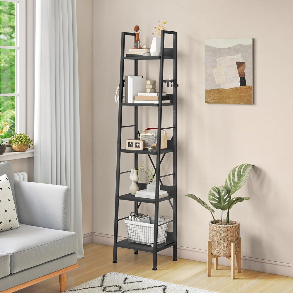 Industrial Bookcase 73CM Wide Standing Open Wooden