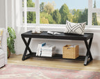 Industrial Entryway Bench with Storage