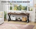 Industrial Entryway Bench with Storage