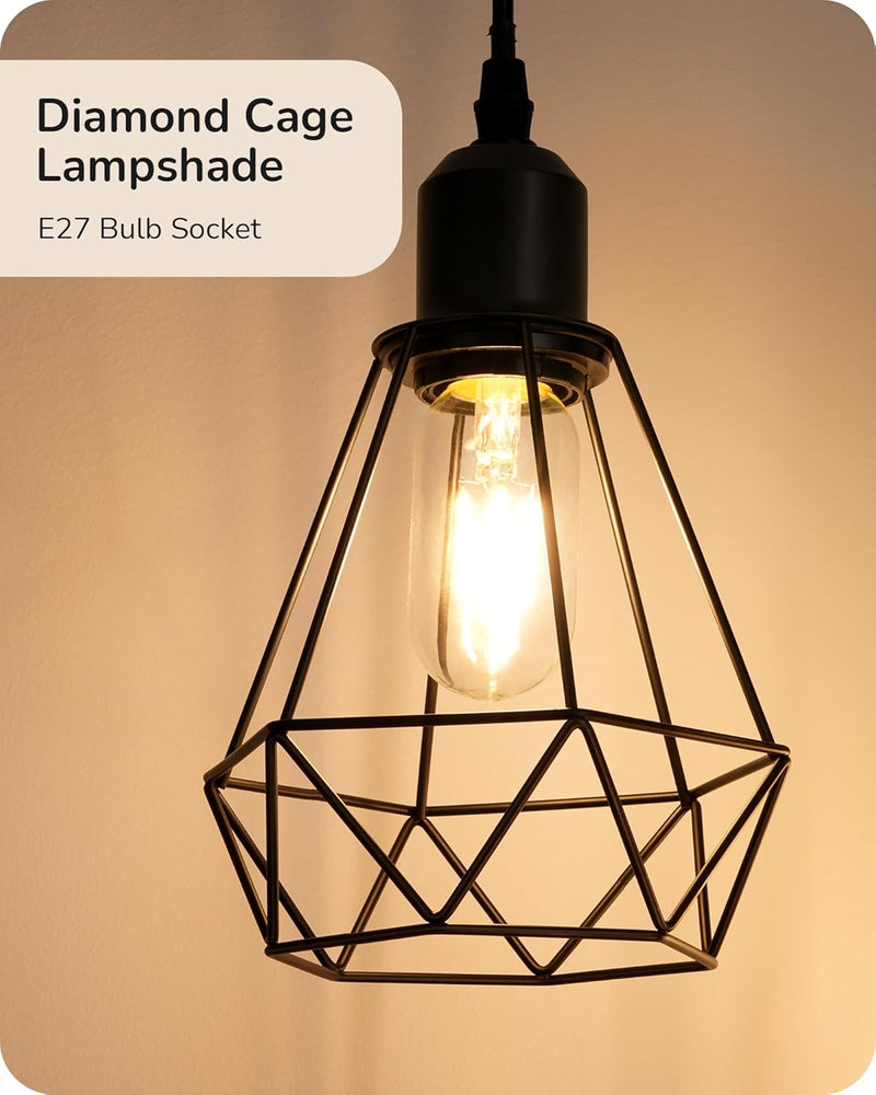 Industrial Floor Lamp with 3 LED Bulbs E27