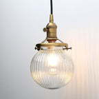 Industrial Glass 3 Pendant Lights 3 Heads Hanging