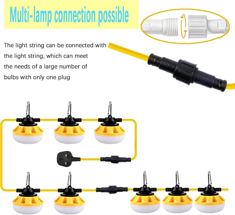 Industrial Grade 100FT Construction String Lights LED Work