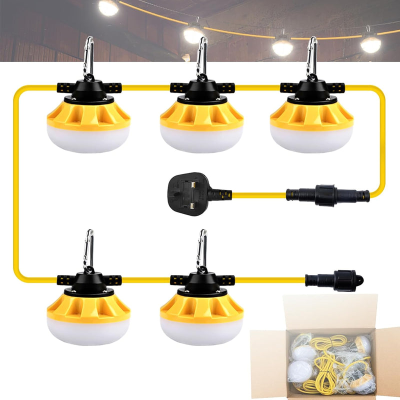 Industrial Grade 100FT Construction String Lights LED Work