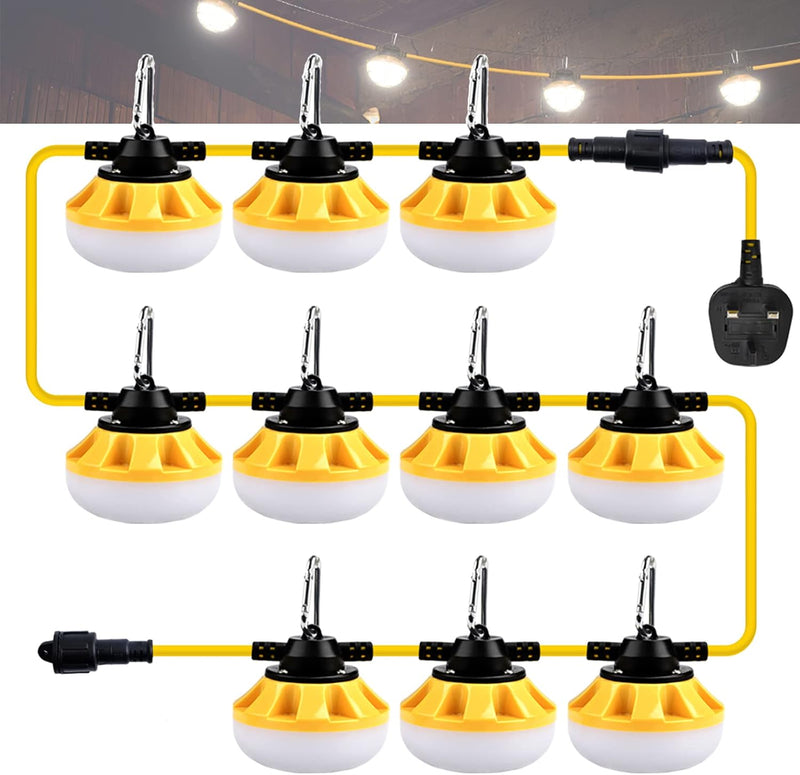 Industrial Grade 100FT Construction String Lights LED Work