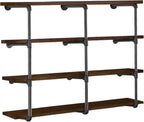 Industrial Iron Pipe Shelves 3 Set 4-Tier 42"
