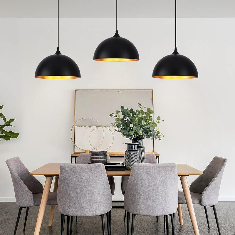 Pendant and Industrial Lights for Kitchen Island (3 Pack)