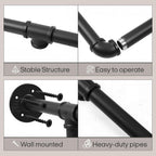 Industrial Pipe Clothing Rack